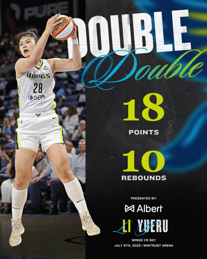 华体会体育官网-李月汝WNBA赛季高光：转战飞翼焕发新生，对阵狂热独得20分